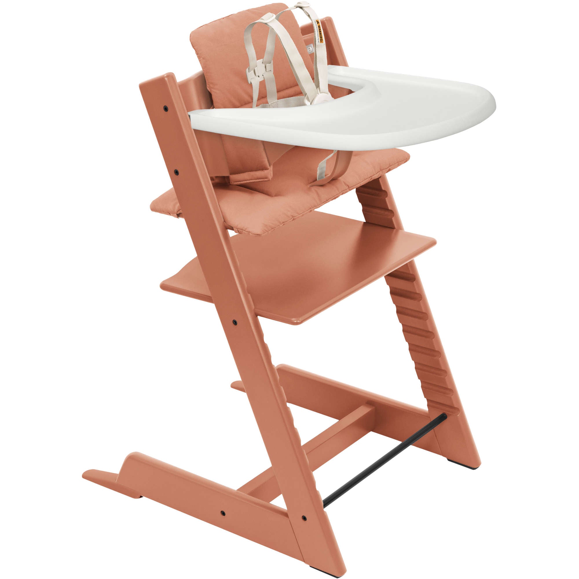 Buy terracotta-terracotta-cushion Stokke Tripp Trapp High Chair² with Cushion + Stokke Tray