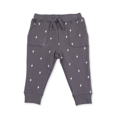 Angel Dear Lightning Bolt French Terry Drop Sleeve Sweatshirt & Jogger Pant