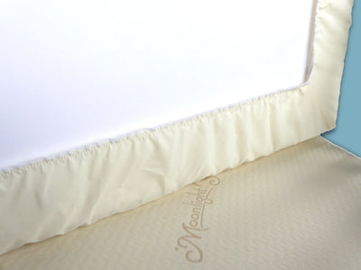 Premium Organic Cotton/Poly Blend Crib Mattress Cover - Waterproof