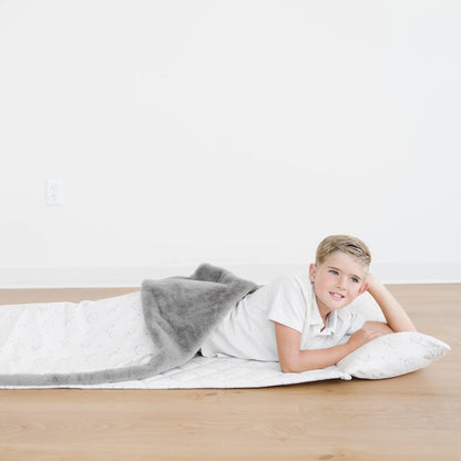 Minky/Faux Fur Nap Mat - Twinkle Twinkle Little One