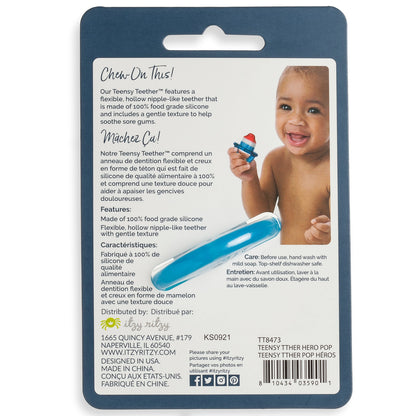 Teensy Teether™ Hero Pop Soothing Silicone Teether - Twinkle Twinkle Little One