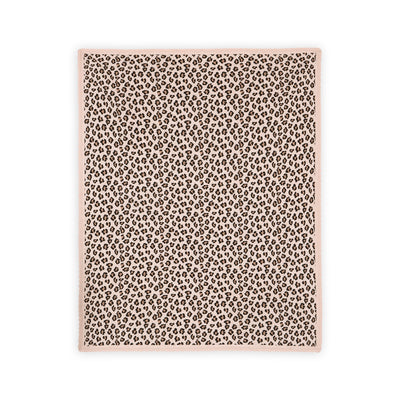 Leopard Animal Organic Cotton Jacquard Knit Baby Blanket - Twinkle Twinkle Little One