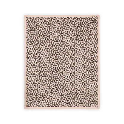 Leopard Animal Organic Cotton Jacquard Knit Baby Blanket - Twinkle Twinkle Little One