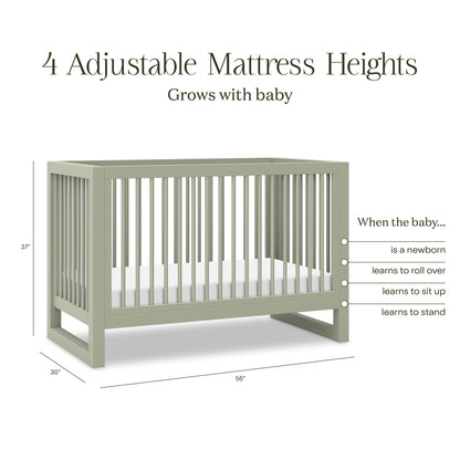 Namesake Nantucket 3-in-1 Convertible Crib with Toddler Bed Conversion Kit