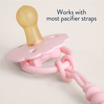 Itzy Ritzy Itzy Soother Natural Rubber Pacifier | Pink Bow