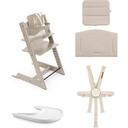 Stokke Tripp Trapp High Chair² with Cushion + Stokke Tray