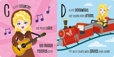 ABC of Dolly Parton: A Rhyming Lullaby Board Book - Twinkle Twinkle Little One