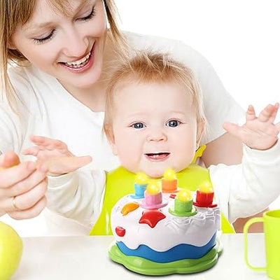 First Birthday Cake Toy - Music Cake Toys with Counting and Blow Candles Singing Toys - Twinkle Twinkle Little One