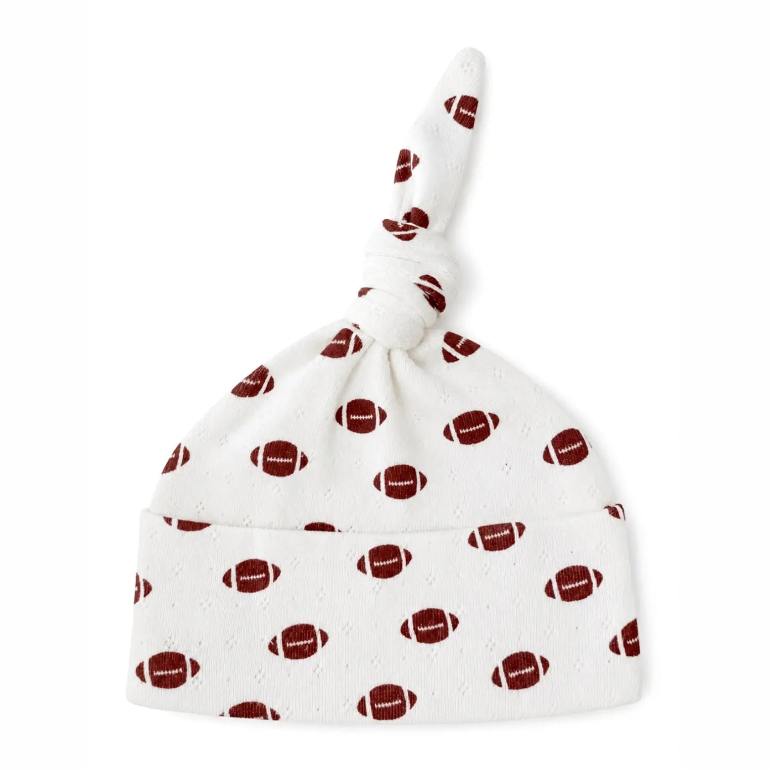 Football Organic Pointelle Beanie