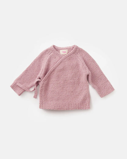 7 A.M. Enfant Fuzzy Wrap Top - Ash Rose - Twinkle Twinkle Little One
