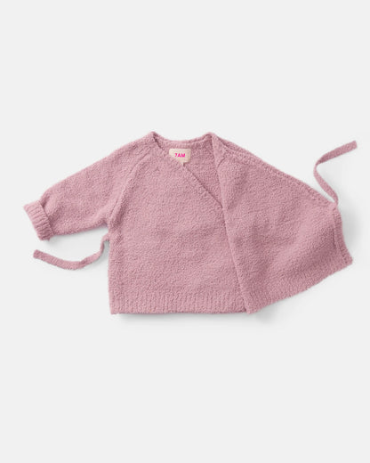7 A.M. Enfant Fuzzy Wrap Top - Ash Rose - Twinkle Twinkle Little One