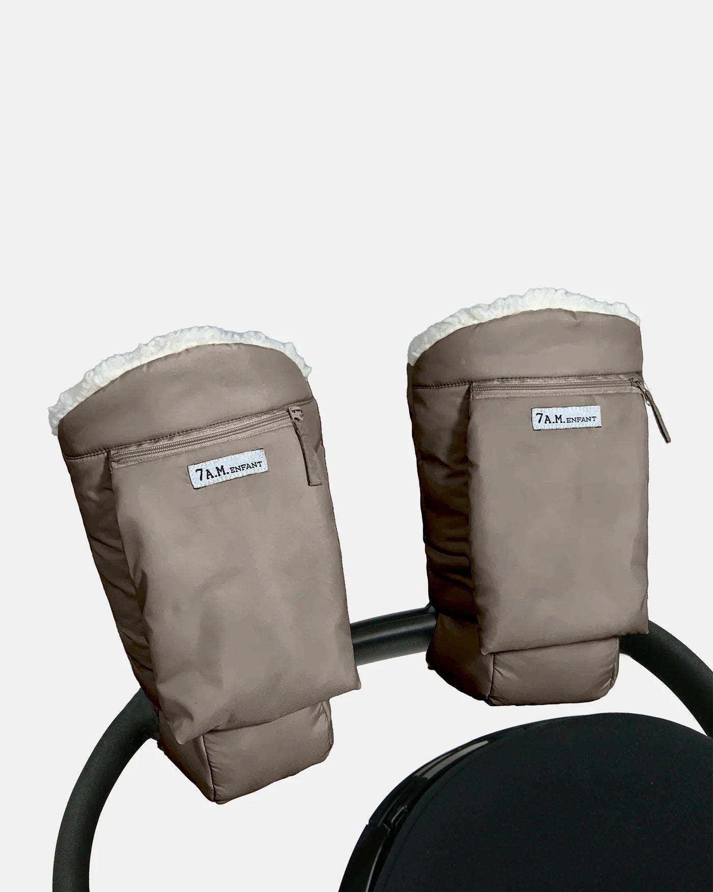 7 A.M. Enfant Warmmuffs - Chestnut Oslo Cloud - Twinkle Twinkle Little One