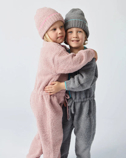 7 A.M. Fuzzy Beanie - Ash Rose - Twinkle Twinkle Little One