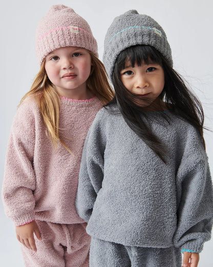 7 A.M. Fuzzy Beanie - Ash Rose - Twinkle Twinkle Little One