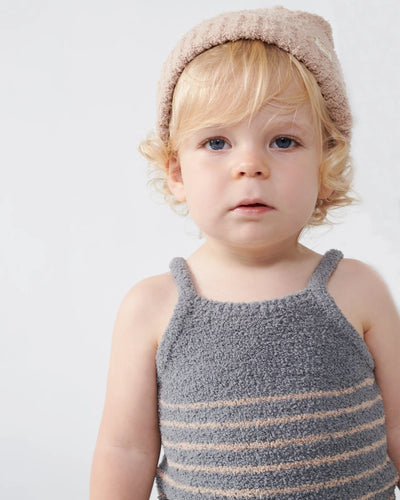 7 A.M. Pecan & Ecru Beanies Set of 2 - Fuzzy