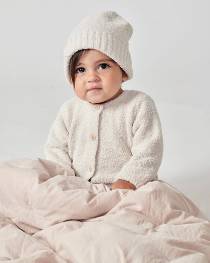 Pecan & Ecru Beanies Set of 2 - Fuzzy