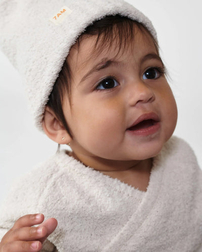 7 A.M. Pecan & Ecru Beanies Set of 2 - Fuzzy