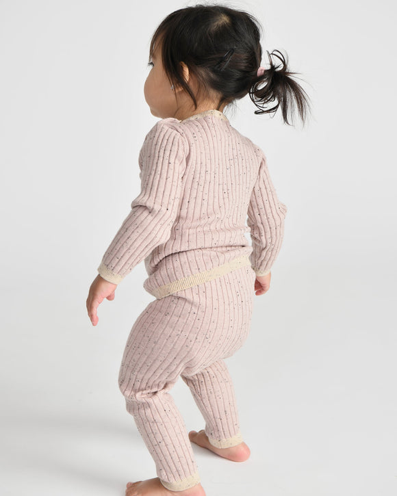 7 A.M. Hug Me Long Sleeve Top - Ash Rose - Twinkle Twinkle Little One