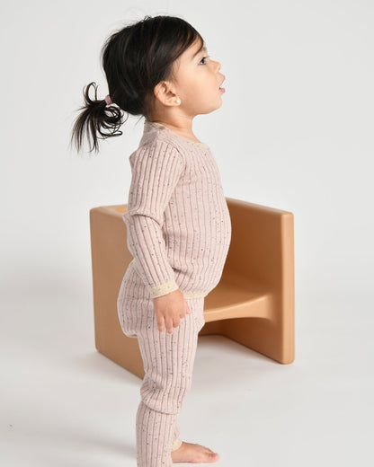 7 A.M. Hug Me Long Sleeve Top - Ash Rose - Twinkle Twinkle Little One