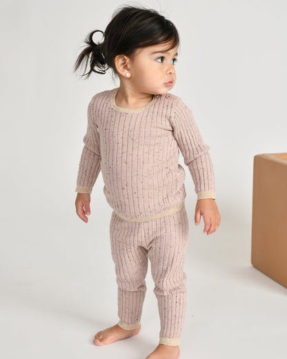 7 A.M. Hug Me Long Sleeve Top - Ash Rose - Twinkle Twinkle Little One