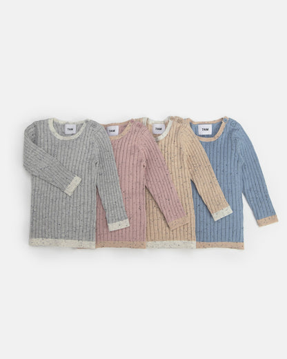 7 A.M. Hug Me Long Sleeve Top - Ash Rose - Twinkle Twinkle Little One