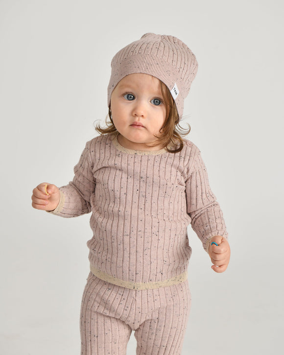 7 A.M. Hug Me Long Sleeve Top - Ash Rose - Twinkle Twinkle Little One