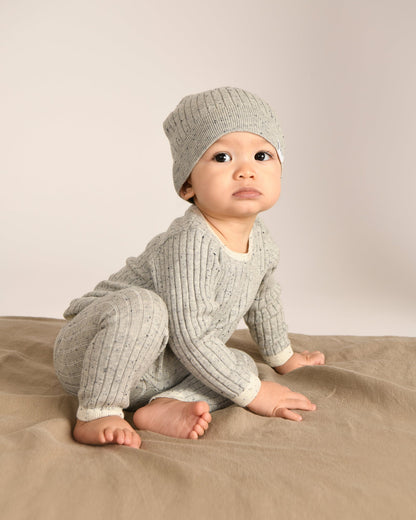 7 A.M. Hug Me Long Sleeve Top - Light Heather Grey - Twinkle Twinkle Little One