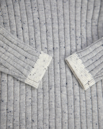 7 A.M. Hug Me Long Sleeve Top - Light Heather Grey - Twinkle Twinkle Little One