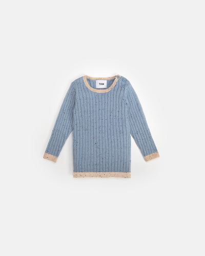 7 A.M. Hug Me Long Sleeve Top - Lake Blue - Twinkle Twinkle Little One