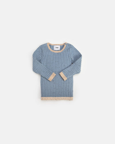 7 A.M. Hug Me Long Sleeve Top - Lake Blue - Twinkle Twinkle Little One