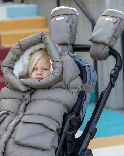 7 A.M. Enfant Warmmuffs - Chestnut Oslo Cloud - Twinkle Twinkle Little One