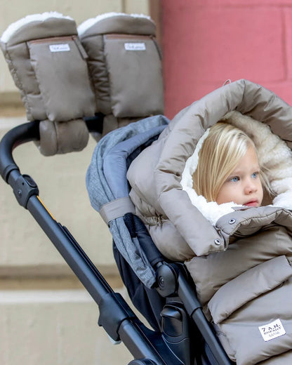7 A.M. Enfant Warmmuffs - Chestnut Oslo Cloud - Twinkle Twinkle Little One