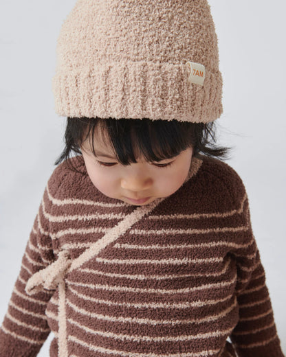 Pecan & Ecru Beanies Set of 2 - Fuzzy
