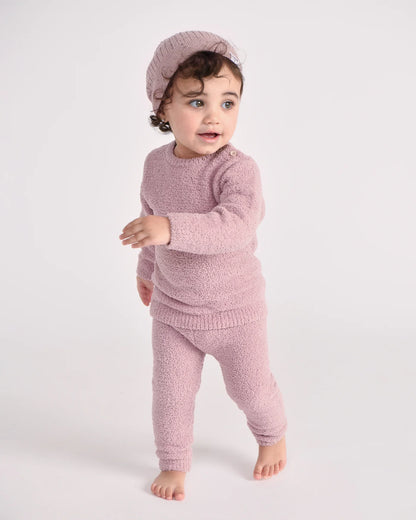 7 A.M. Enfant Long Sleeve Top & Fuzzy Leggings Set - Ash Rose - Twinkle Twinkle Little One
