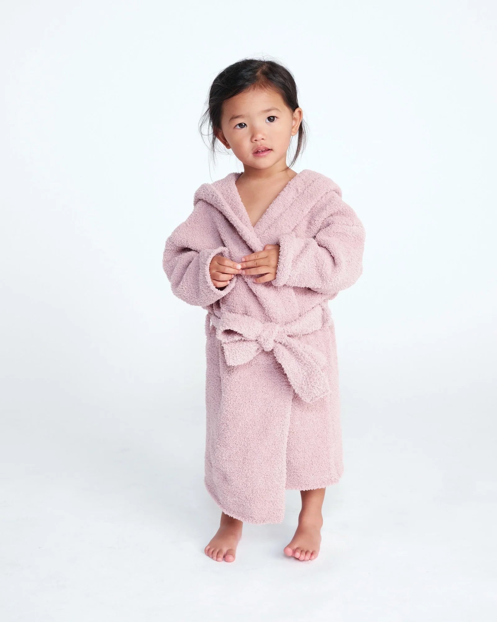 7 A.M. Fuzzy Robe - Ash Rose