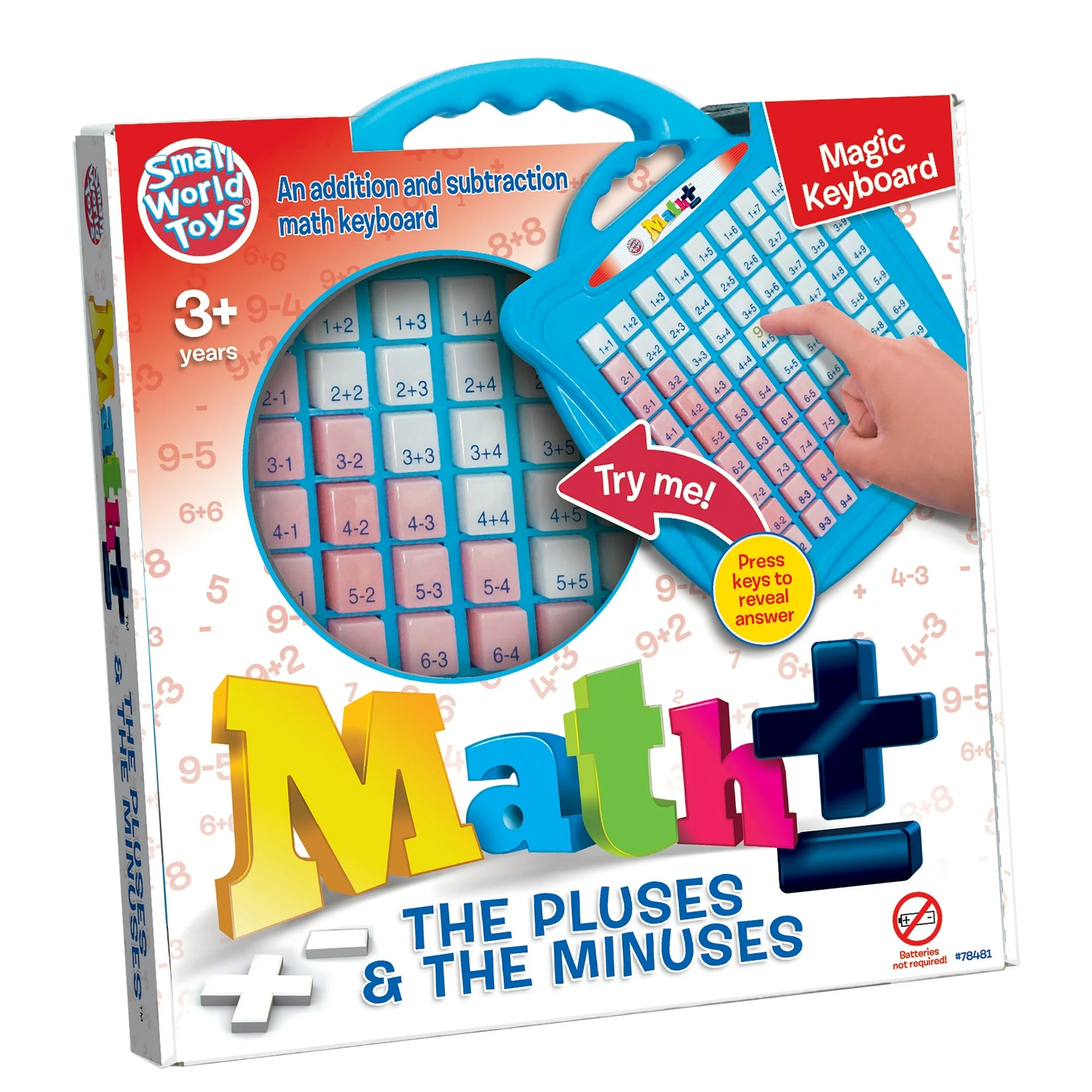 The Pluses and Minuses Math Keyboard - Twinkle Twinkle Little One