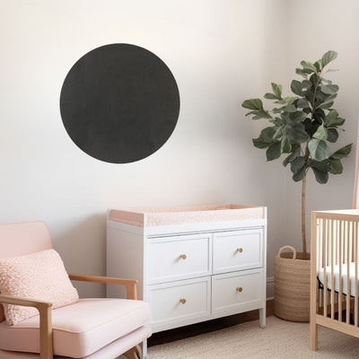 Sugar + Maple Round Base Personalized Name Sign | Ebony - Twinkle Twinkle Little One