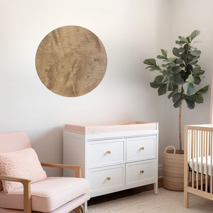 Sugar + Maple Round Base Personalized Name Sign | Early American - Twinkle Twinkle Little One