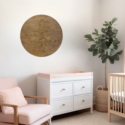 Sugar + Maple Round Base Personalized Name Sign | Special Walnut - Twinkle Twinkle Little One