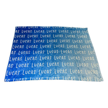 Sugar + Maple Plush Minky Fleece Personalized Blanket | Atmosphere Ombre - Twinkle Twinkle Little One