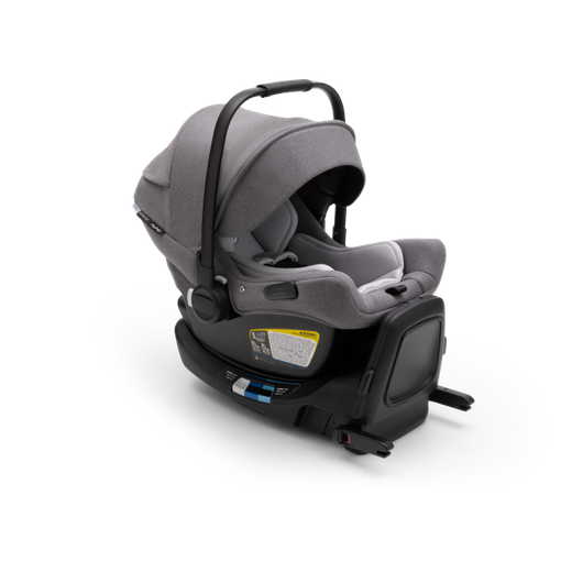 Bugaboo Turtle Air by Nuna Lightweight Infant Car Seat + RELX Base Load Leg - Black - Twinkle Twinkle Little One