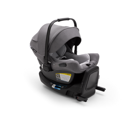 Bugaboo Turtle Air by Nuna Lightweight Infant Car Seat + RELX Base Load Leg - Black - Twinkle Twinkle Little One