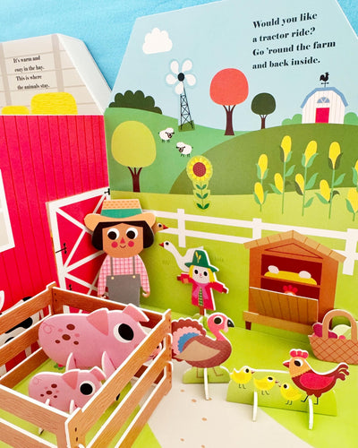Fold-Out + Play: Farm: Build your own 3D farm with interactive play pieces and stickers