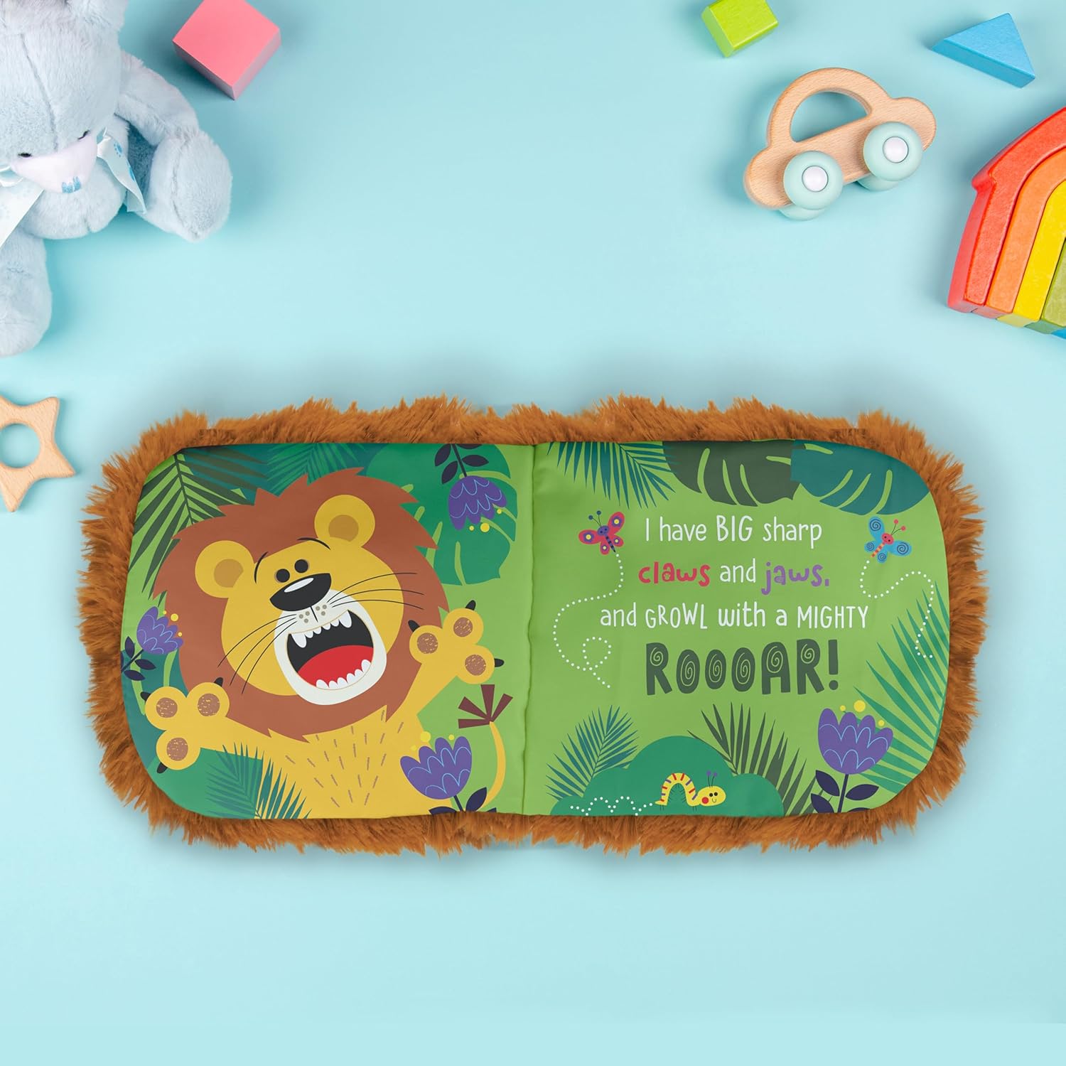 Lion Hand Puppet Cloth Book