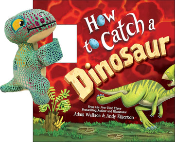 Snap & Snuggle: How to Catch a Dinosaur: Plush Silicone Slap Bracelet and Funny Adventure Book for Kids
