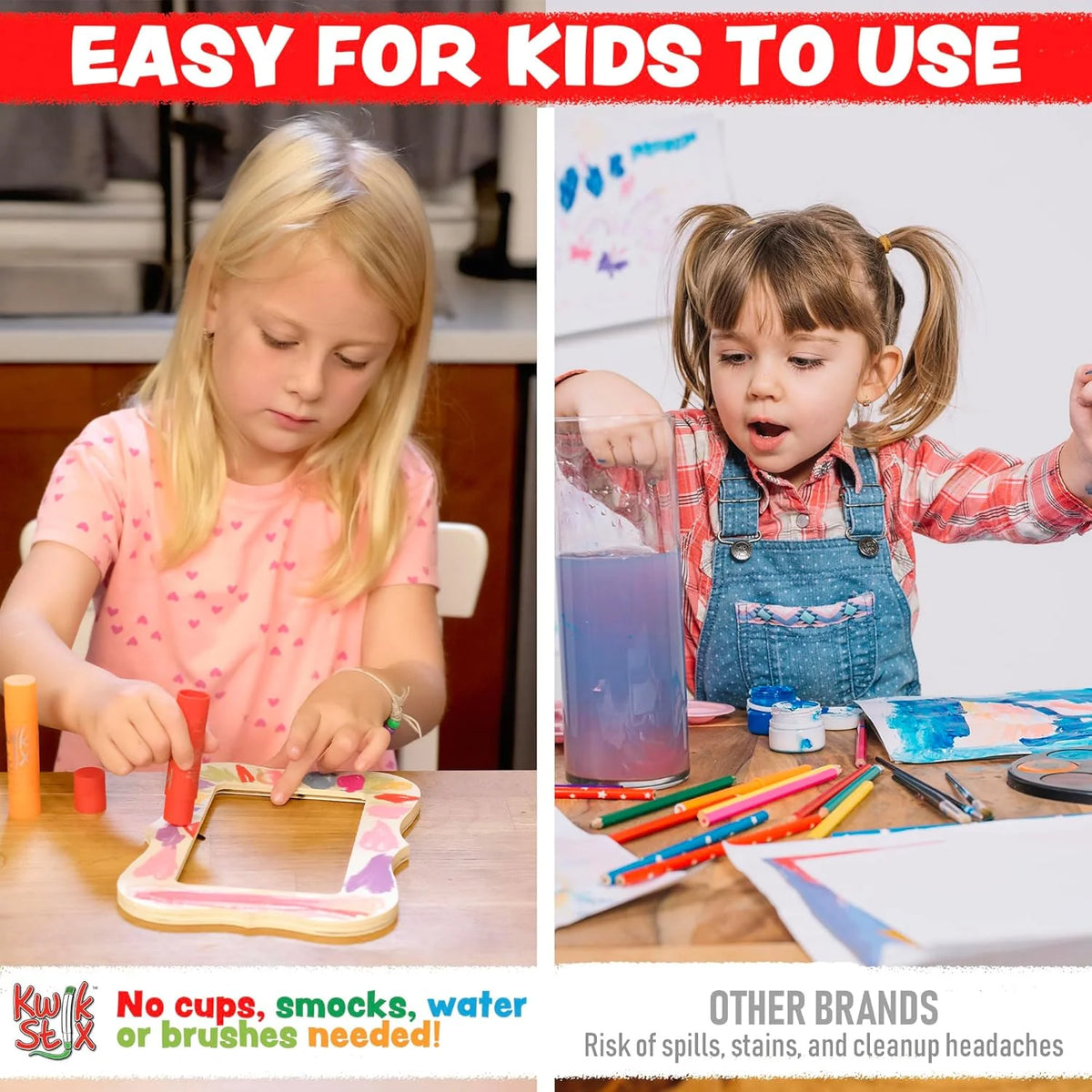 Kwik Stix Paint Sticks, Set of 12 Classic Colors