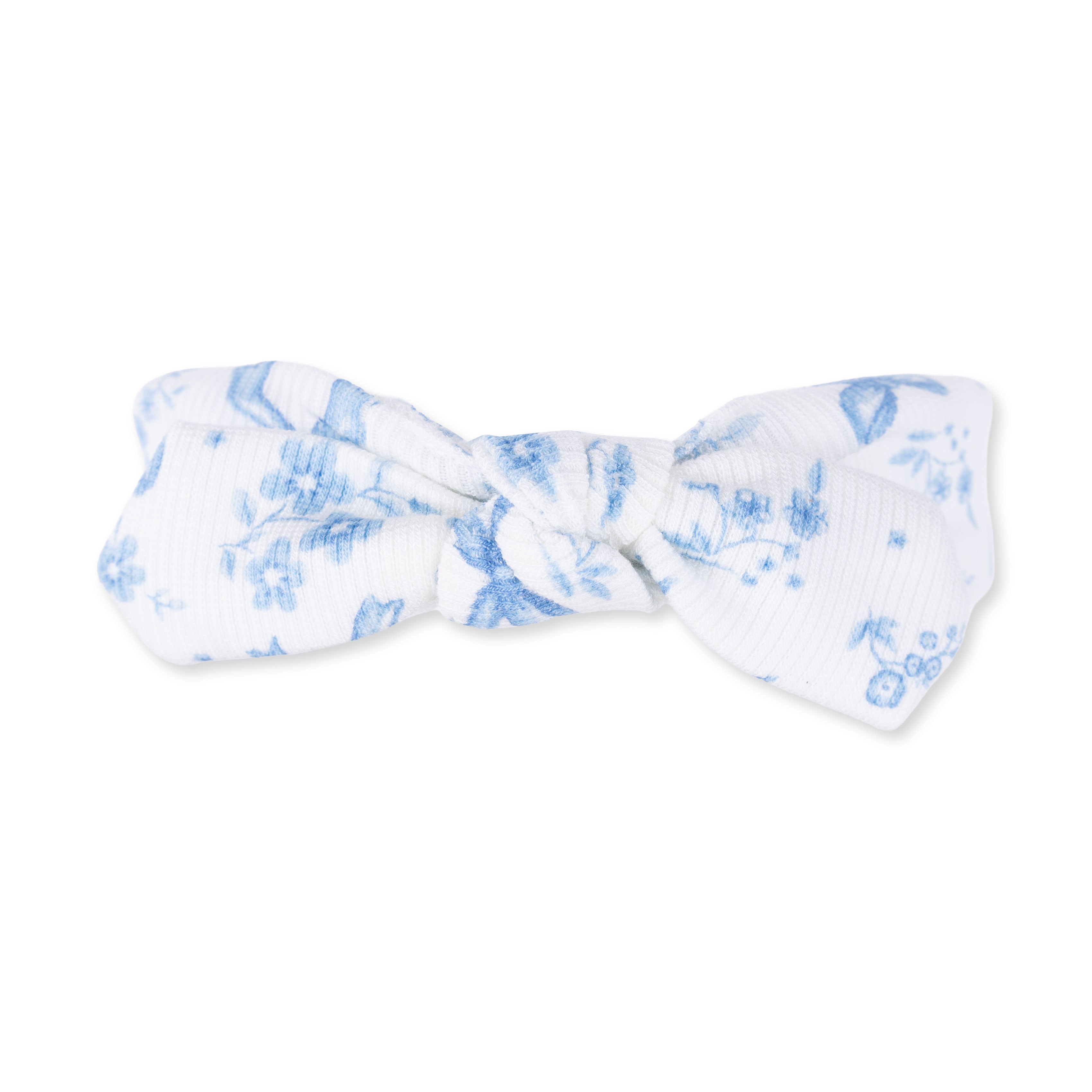 Angel Dear Blue Bows and Flowers Knot Headband
