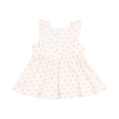 Vintage Mini Bows Square Neck Ruffle Tank & Bike Short - Twinkle Twinkle Little One