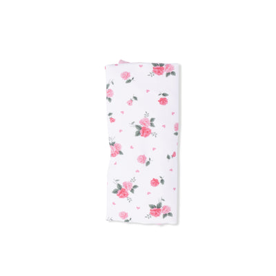 Pink Rosettes Ruffle Blanket