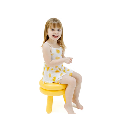 Happy Suns Peplum Tank & Bike Short - Twinkle Twinkle Little One